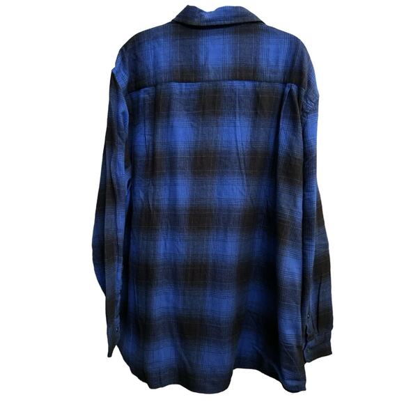 Men's Foundry Button Front Long Sleeve Flannel Shirt Plaid Size 2XL - Picture 3 of 10